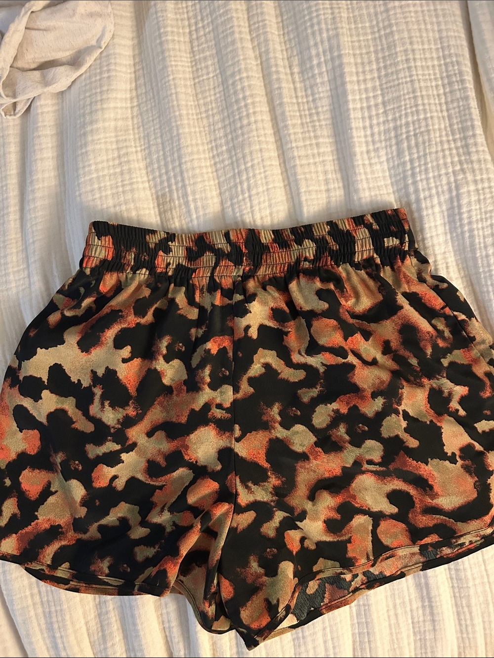 Topshop Women’s Elastic Waist Printed Shorts size 4